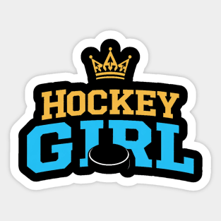 hockey girl Sticker